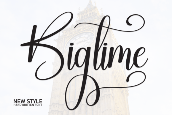Bigtime: The Handwritten Font with Timeless Elegance
