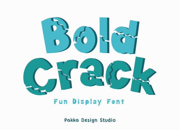 Bold Crack: The Shattered Typeface for Unbreakable Designs