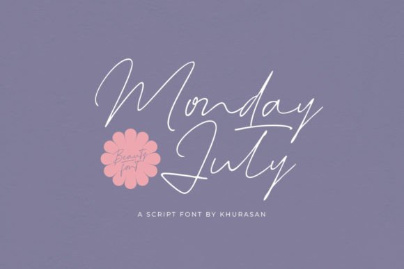 Monday July: A Modern Script Font for Elegant Designs